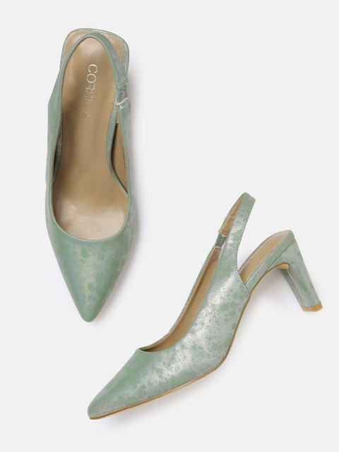 

CORSICA Women Green Solid Pointed Heels