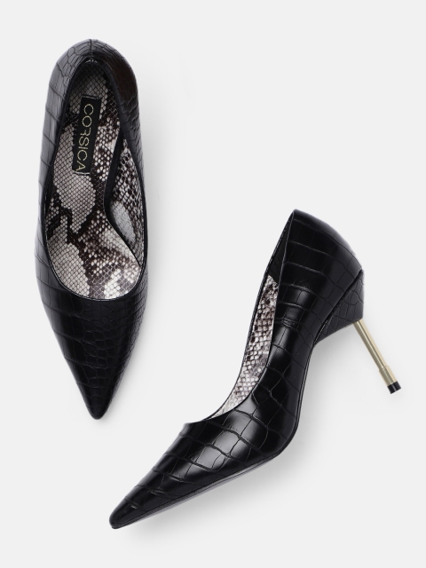 

CORSICA Women Black Textured Pumps