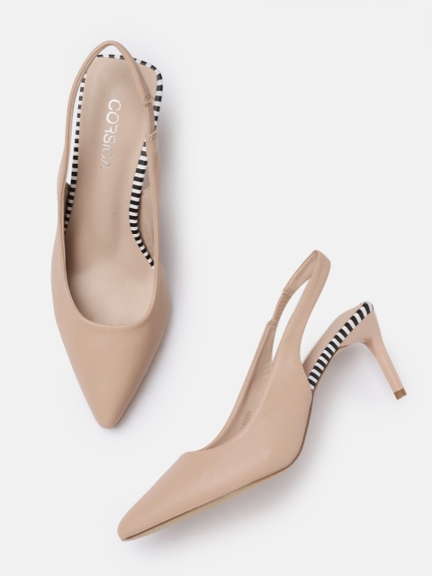 

CORSICA Women Nude-Coloured Solid Pumps