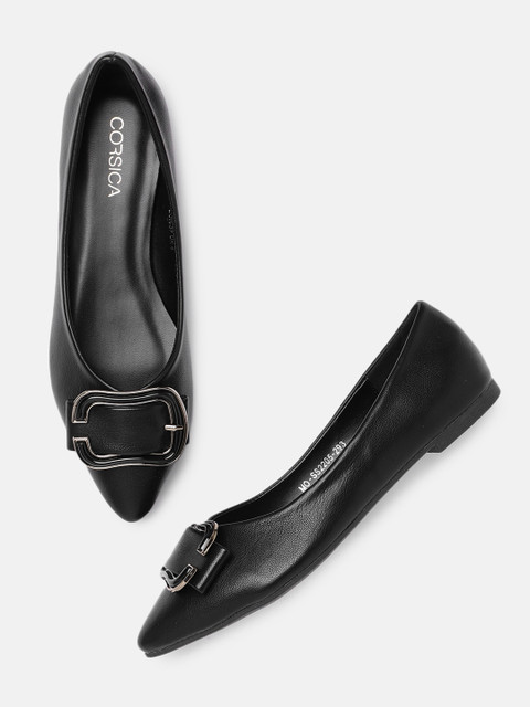 

CORSICA Women Black Solid Ballerinas