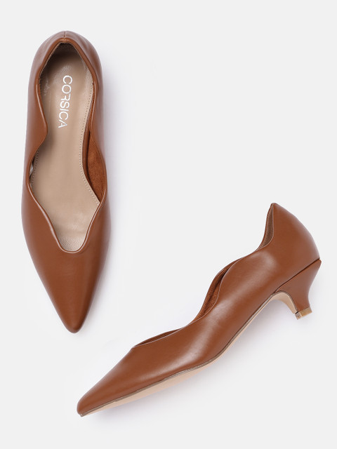 

CORSICA Women Brown Solid Pumps