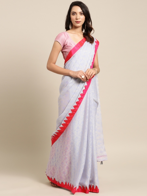 

Aarrah Women Grey Pure Chiffon Printed Saree