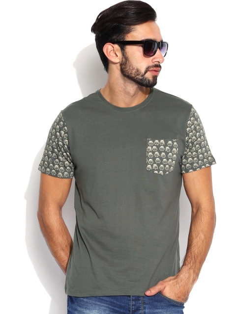 

indus route by Pantaloons Grey T-shirt