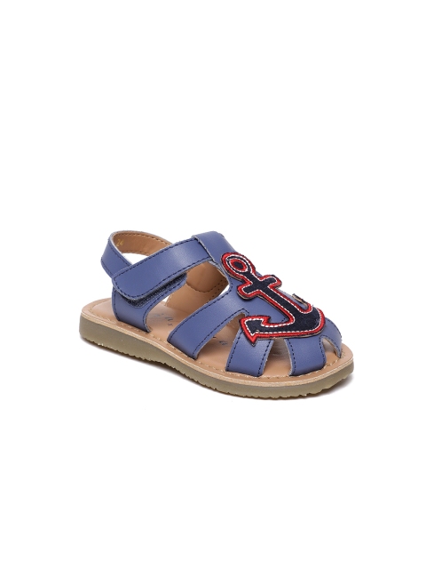 

Aria Nica Boys Blue Leather Fisherman Sandals