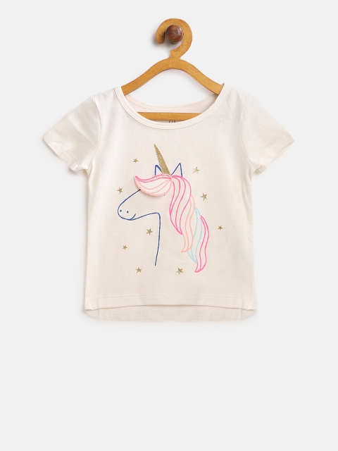 

GAP Girl Graphic Short Sleeve T-Shirt, Off white