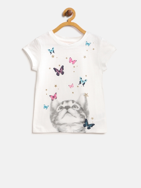 

GAP Girl Graphic Short Sleeve T-shirt, White