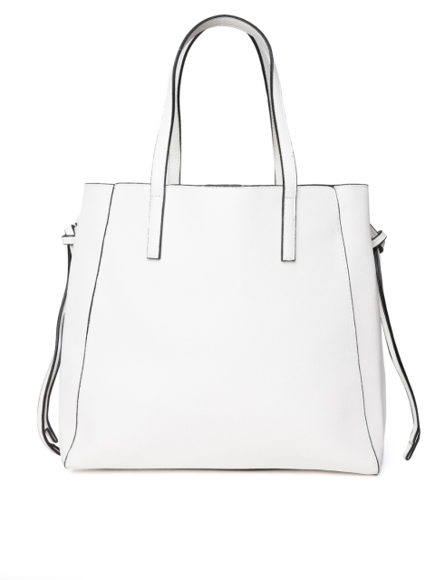 

MANGO White Solid Shoulder Bag