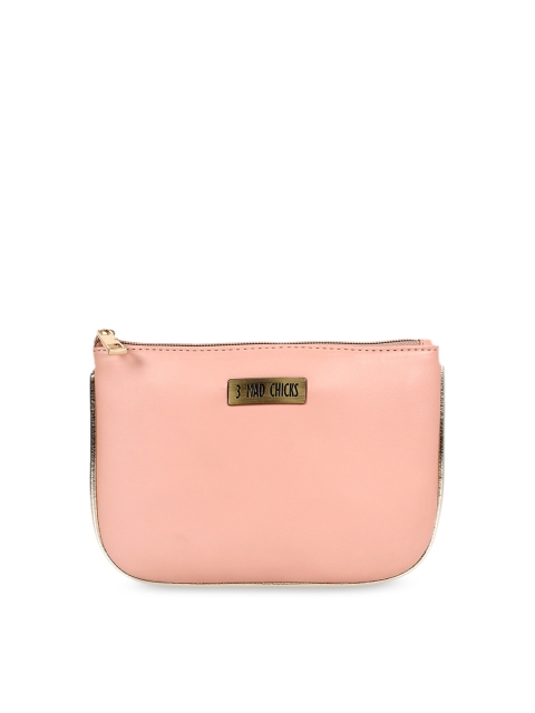 

3 Mad Chicks Pink Solid Clutch