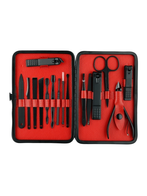 

Foolzy 16 Tools Manicure Pedicure Set, Black