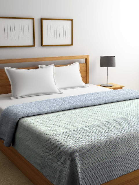 Portico New York Multicoloured Geometric AC Room 120 GSM Double Bed Dohar, Multi