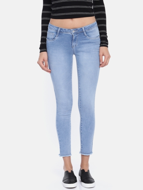

Kraus Jeans Women K4050 Blue Slim Fit Mid-Rise Clean Look Stretchable Jeans