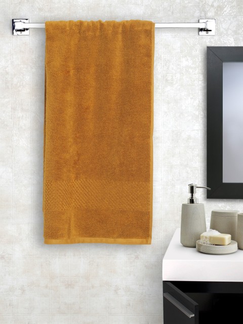 

SPACES Women Mustard Brown Cotton 450 GSM Swift Dry Bath Towel