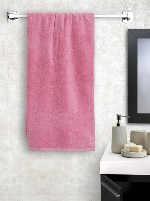 

SPACES Women Pink Cotton 450 GSM Swift Dry Bath Towel