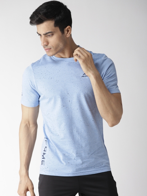 

Alcis Men Blue Printed Round Neck T-shirt