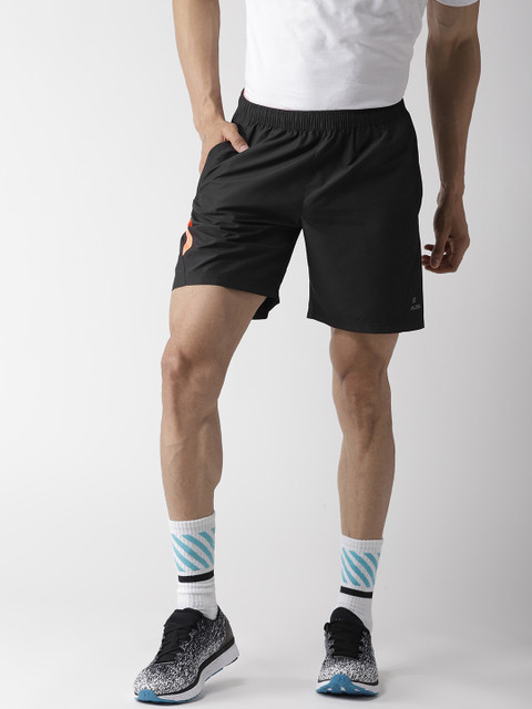 

Alcis Men Black Solid Slim Fit Sports Shorts