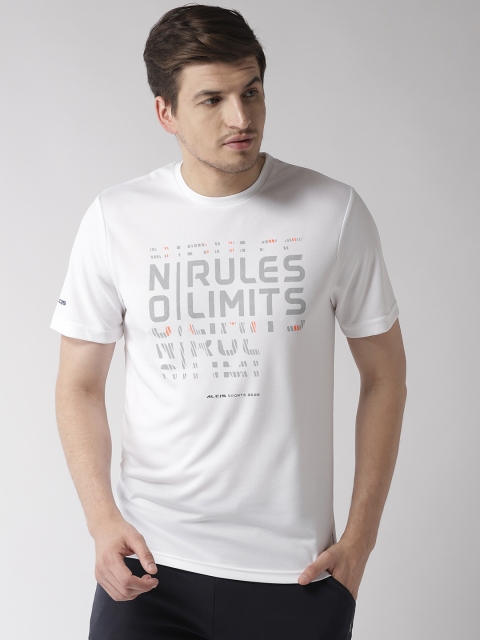 

Alcis Men White Printed Round Neck T-shirt