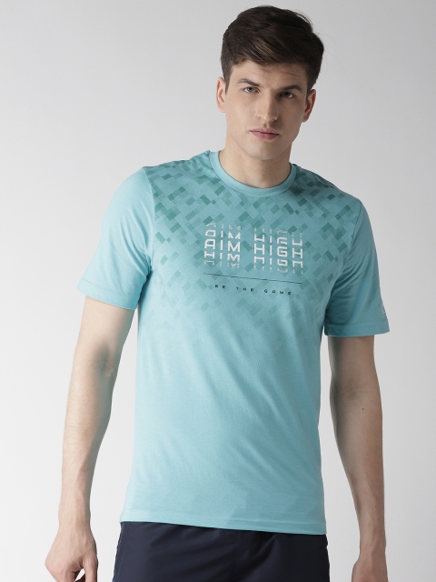 

Alcis Men Blue Printed Round Neck T-shirt