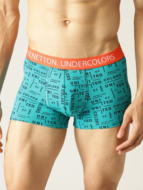 

Undercolors of Benetton Men Blue Printed Trunks 19P3P80BP27DI901