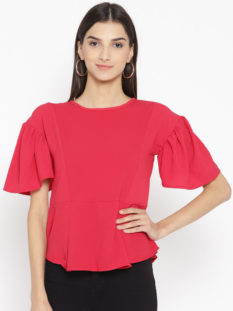 

Cayman Women Fuchsia Solid A-Line Top