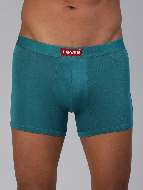 

Levis Men Teal Blue Solid Boxer Trunks BB-100CA-1PK-STYLE-007-34