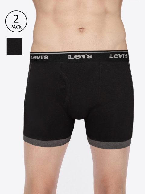 

Levis Men Black Solid Pack of 2 Trunks BB-100CA-2PK-STYLE-007-242