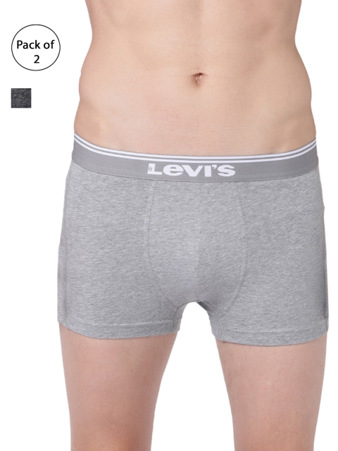 

Levis Men Pack of 2 Solid Trunks TK-200SF-2PK-STYLE-018-470, Grey