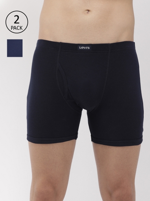 

Levis Men Pack of 2 Navy Blue Solid Trunk BB-100CA-2PK-STYLE-010-335