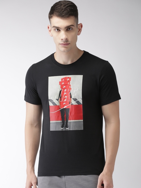 

Nike Men Black Printed As M Nsw Tee Ftwr Round Neck T-shirt