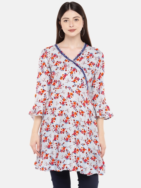 

Globus Blue & Red Printed Tunic
