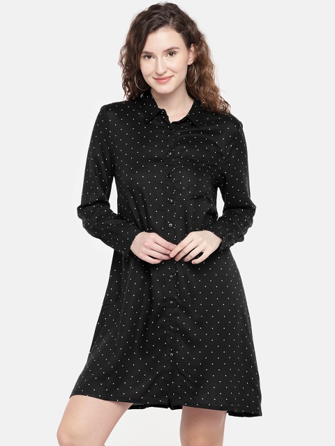 

Globus Women Black Printed Shirt Dress