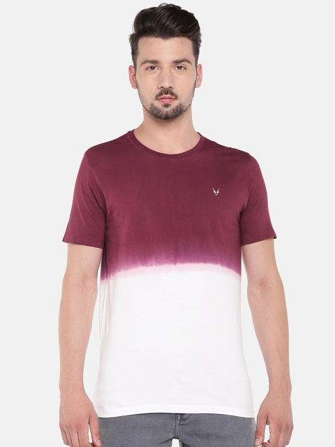 

Globus Men White Self Design Round Neck T-shirt