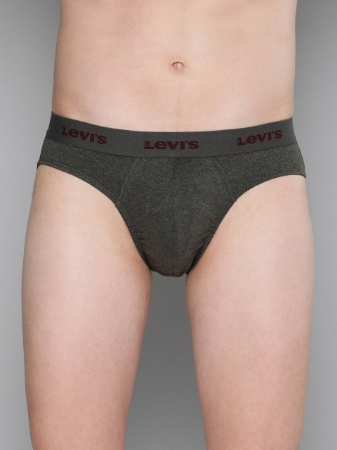 

Levis Men Charcoal Grey Solid Briefs BF-100CA-1PK-STYLE-002-9