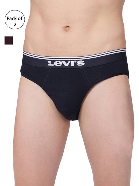 

Levis Men Pack of 2 Briefs BF-200SF-2PK-STYLE-017-456, Navy blue