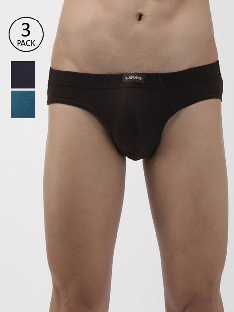 

Levis Men Pack of 3 Briefs BF-100CA-3PK, Navy blue