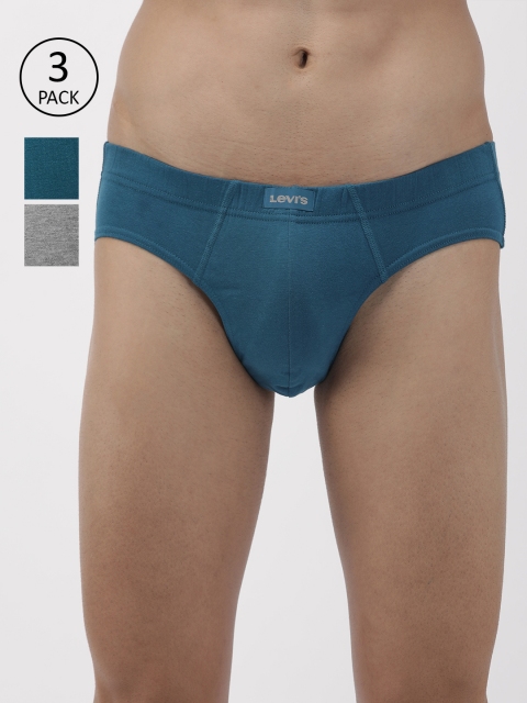 

Levis Men Pack of 3 Briefs BF-100CA-3PK, Grey