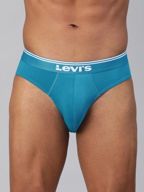 

Levis Men Turquoise Blue Solid Briefs BF-200SF-1PK