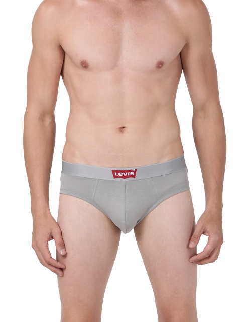 

Levis Men Grey Solid Brief BF-300LS-1PK-STYLE-031-157