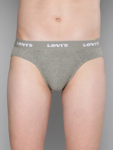 

Levis Men Grey Solid Briefs BF-100CA-1PK-STYLE-002-8