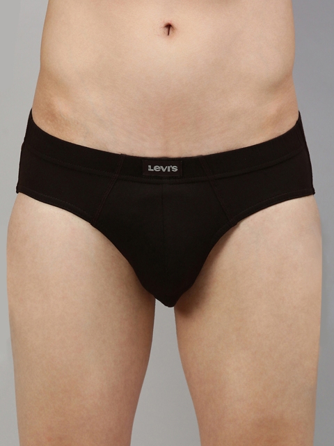 

Levis Men Brown Solid Briefs BF-100CA-1PK-STYLE-011-56