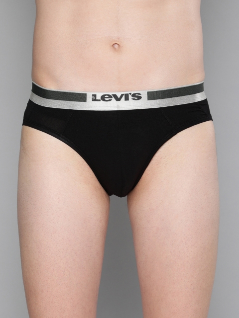 

Levis Men Black Solid Briefs BF-300LS-1PK