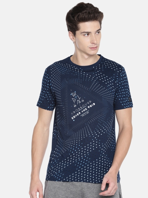 

Proline Active Men Navy Blue Printed Round Neck T-shirt