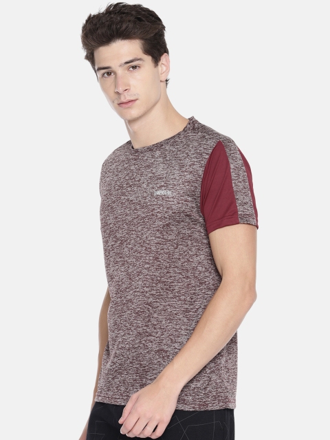 

Proline Active Men Maroon Solid Round Neck T-shirt