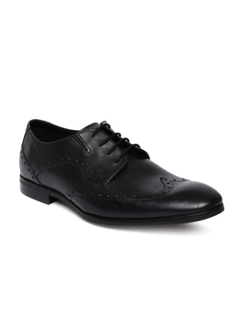 

Ruosh Men Black NULL Formal Leather Brogues