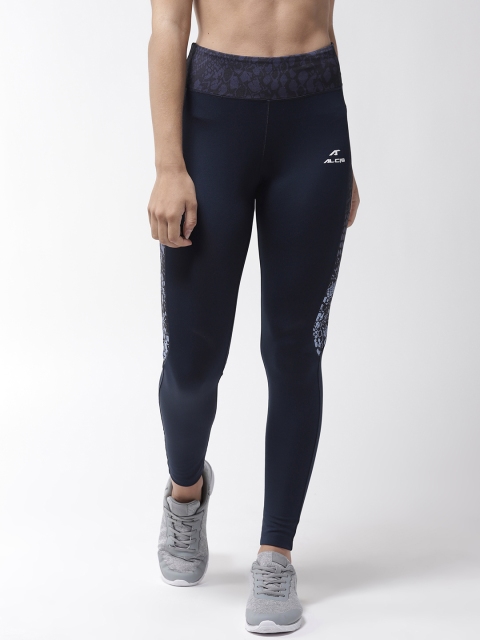 

Alcis Women Navy Blue Printed Detail Tights