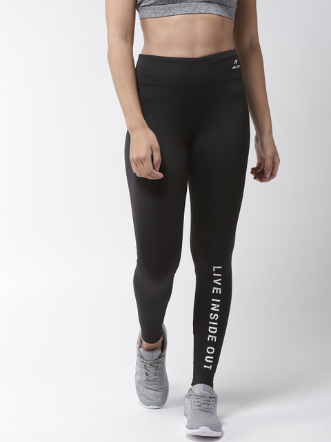 

Alcis Women Black Solid Tights