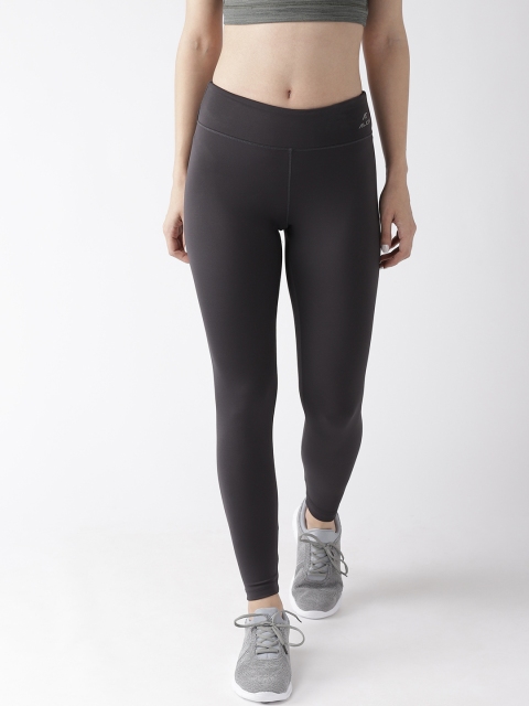 

Alcis Women Charcoal Grey Solid Training Tights