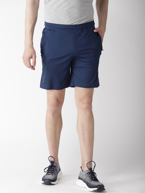 

Alcis Men Navy Blue Solid Regular Fit Sports Shorts