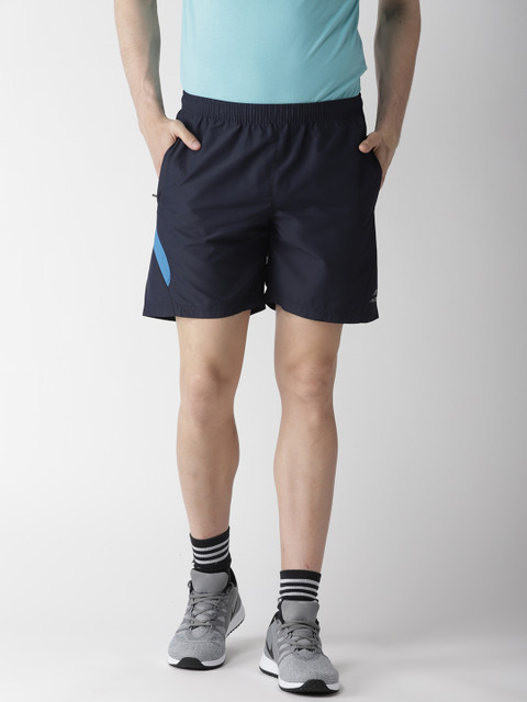 

Alcis Men Navy Blue Solid Slim Fit Sports Shorts