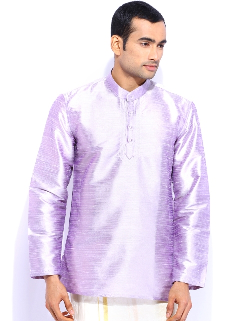 

Mangalyam British Club Lavender Silk Short Kurta