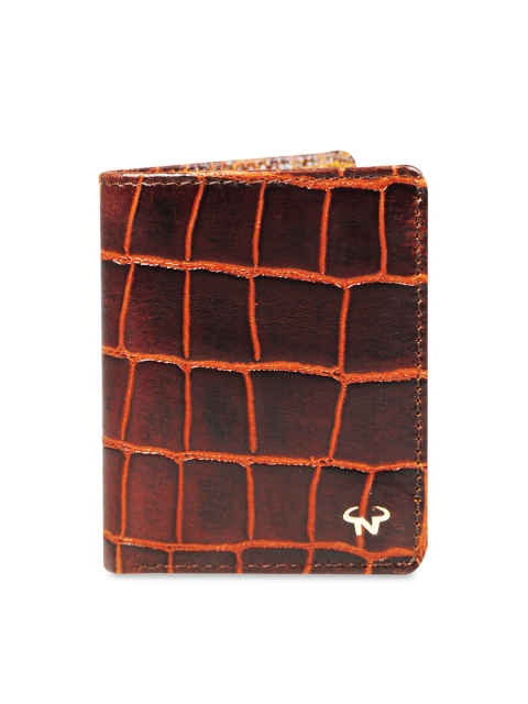 

CALFNERO Men Brown Solid Two Fold Genuine Leather Wallet